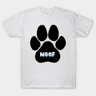 Dog paw woof T-Shirt